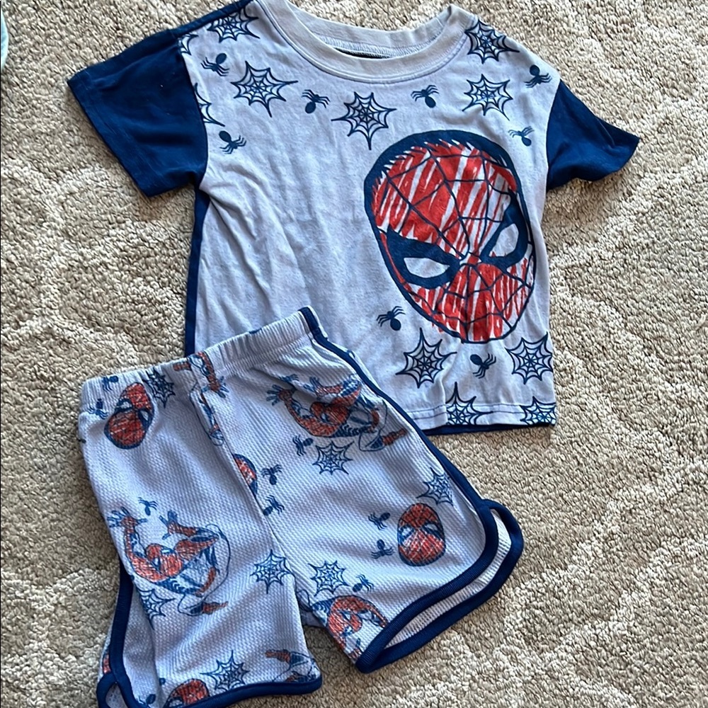 Toddler spider man summer pjs 4T